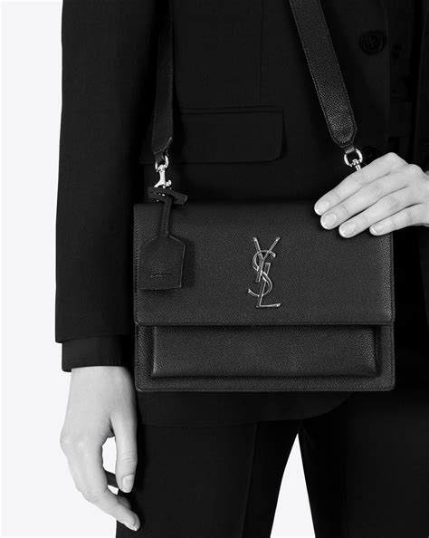 ysl navy ocean blue medium monogram sunset bag|YSL sunset medium review.